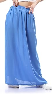 جيبة ماكسي بجيوب جانبية للنساء من ريفين، كورن فلاور بلو