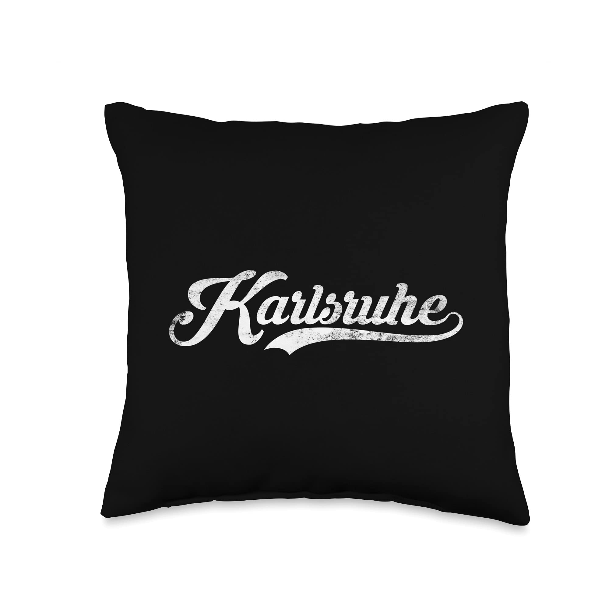 Karlsruhe Creationz Co. Karlsruhe City Vintage Design-Cool Old School Throw Pillow, 16x16, Multicolor