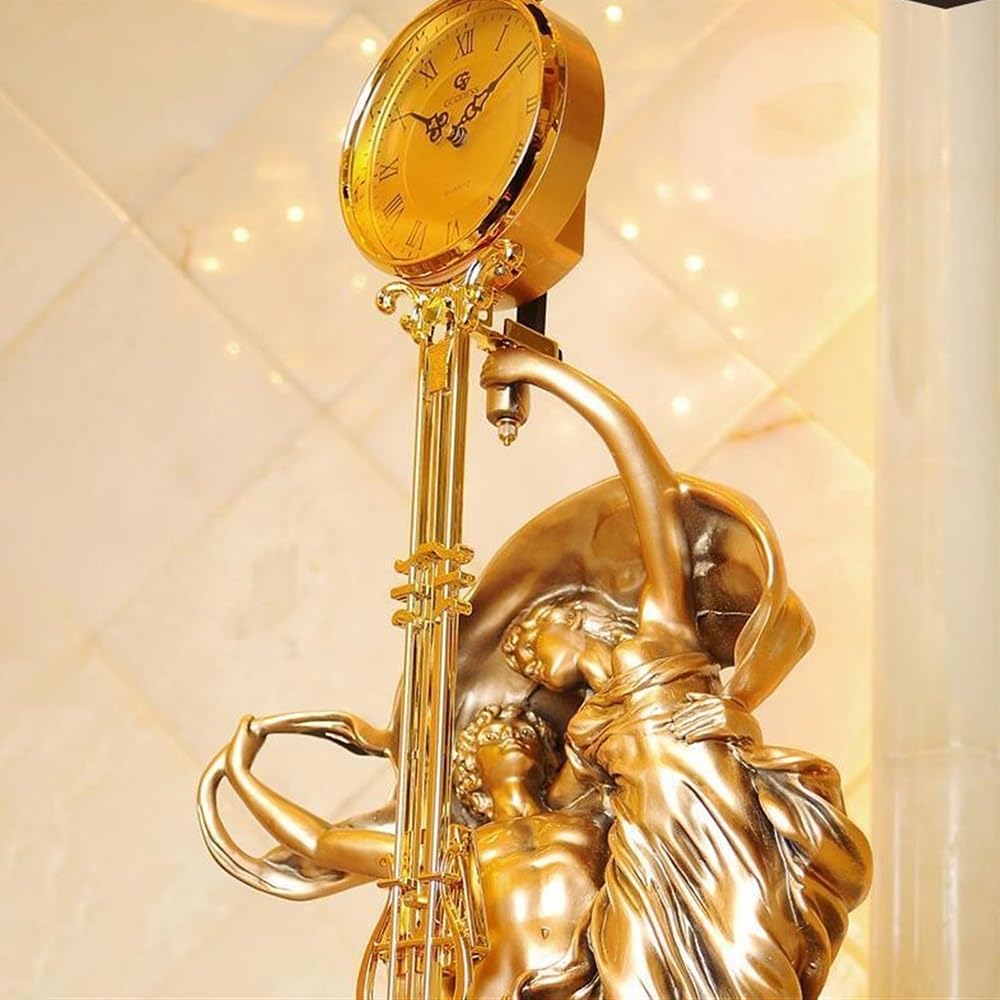 Hogar Reloj de péndulo decoración reloj piso sala estar retro Decoración