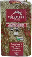 Arroz Cateto Integral Orgânico Vermelho Biodinâmico 1kg - Volkmann