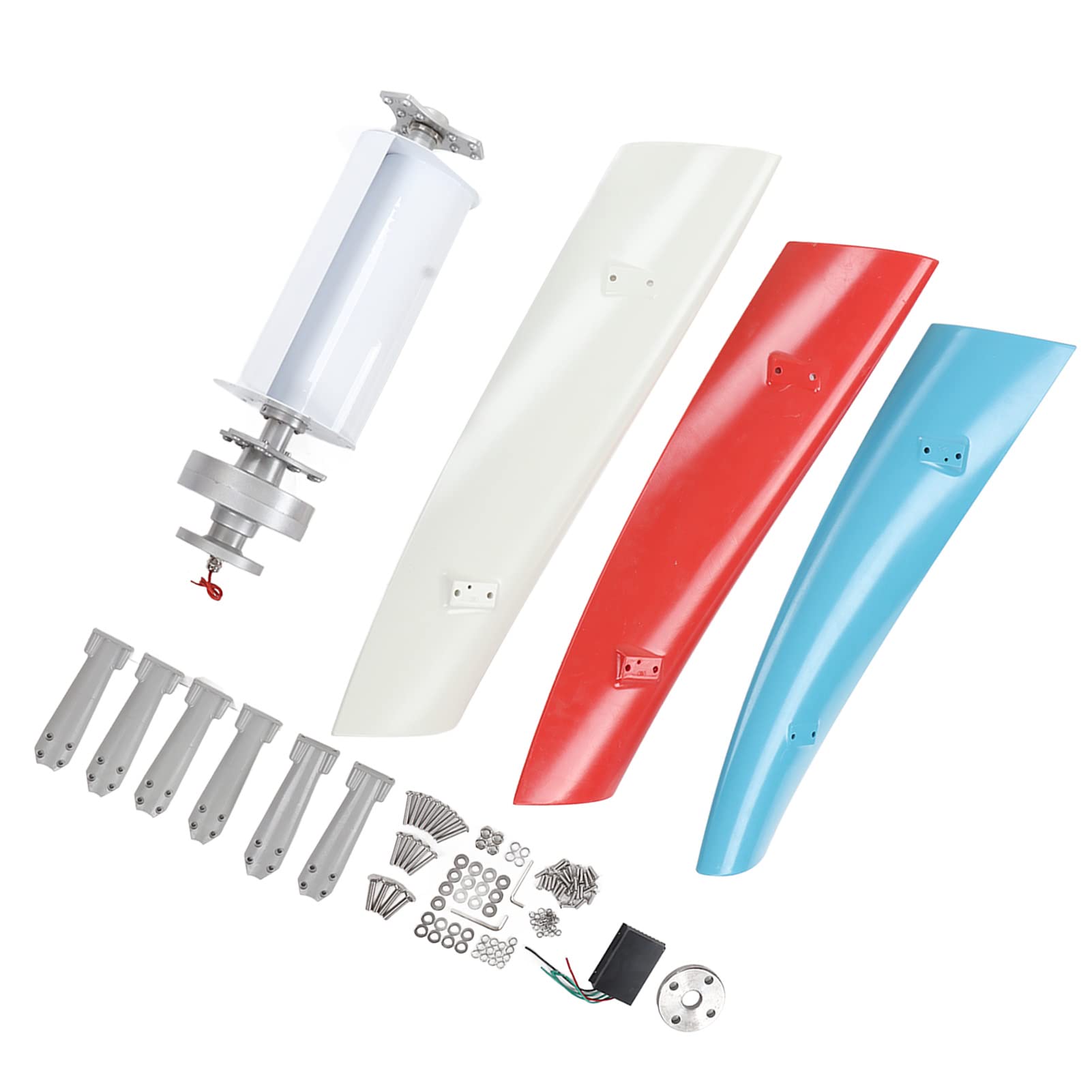 Generatore di Turbine Eoliche Maglev Permanente Verticale da 3000W, Turbine Eoliche Micro Verticali 12V 24V 48V 220V per L'illuminazione Stradale Domestica (con Controller MPPT)