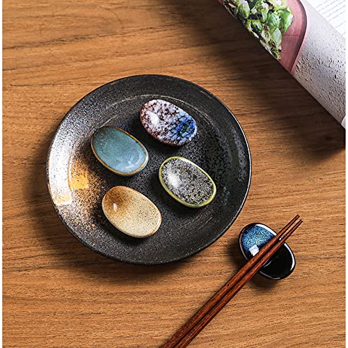 Small Ceramic Spoon Rest 5 pcs (0.55" x 1.45" x 2.16") - Image 4