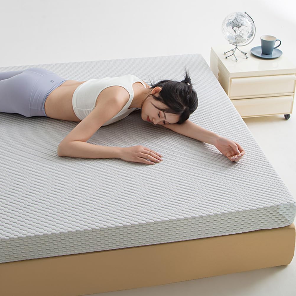 D,100x200cmTWIN, Japanese Futon Mattress Topper Traditional Floor Mattress Pad with Zipper Dustproof Cover Thicken 5Cm/2In Roll Up Tatami Mat Sleeping Mattress for Camping Dormitory