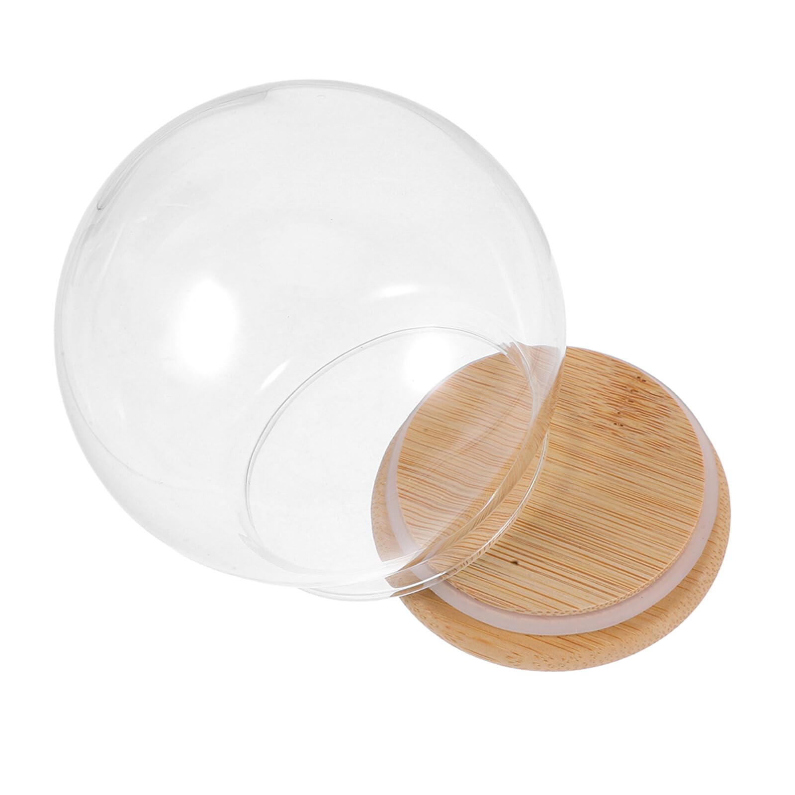 Cubierta protectora antipolvo JUMPLAWN de vidrio de 15 cm para proteger flores secas