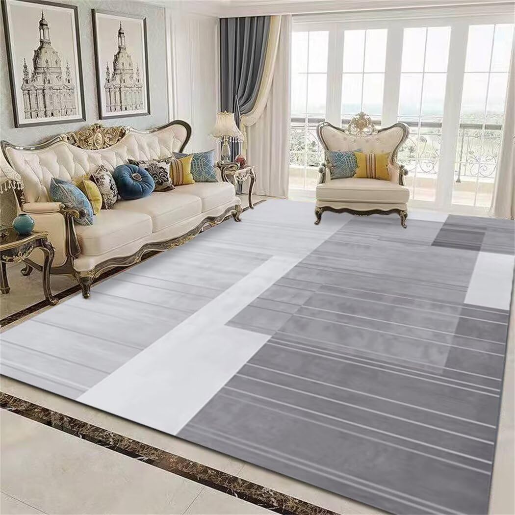 Tapis chambre enfant gris 100x160cm moderne et doux pour le salon