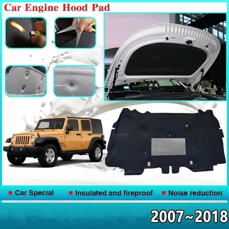 Isolation thermique capot Jeep Wrangler JK coton Style C - 2