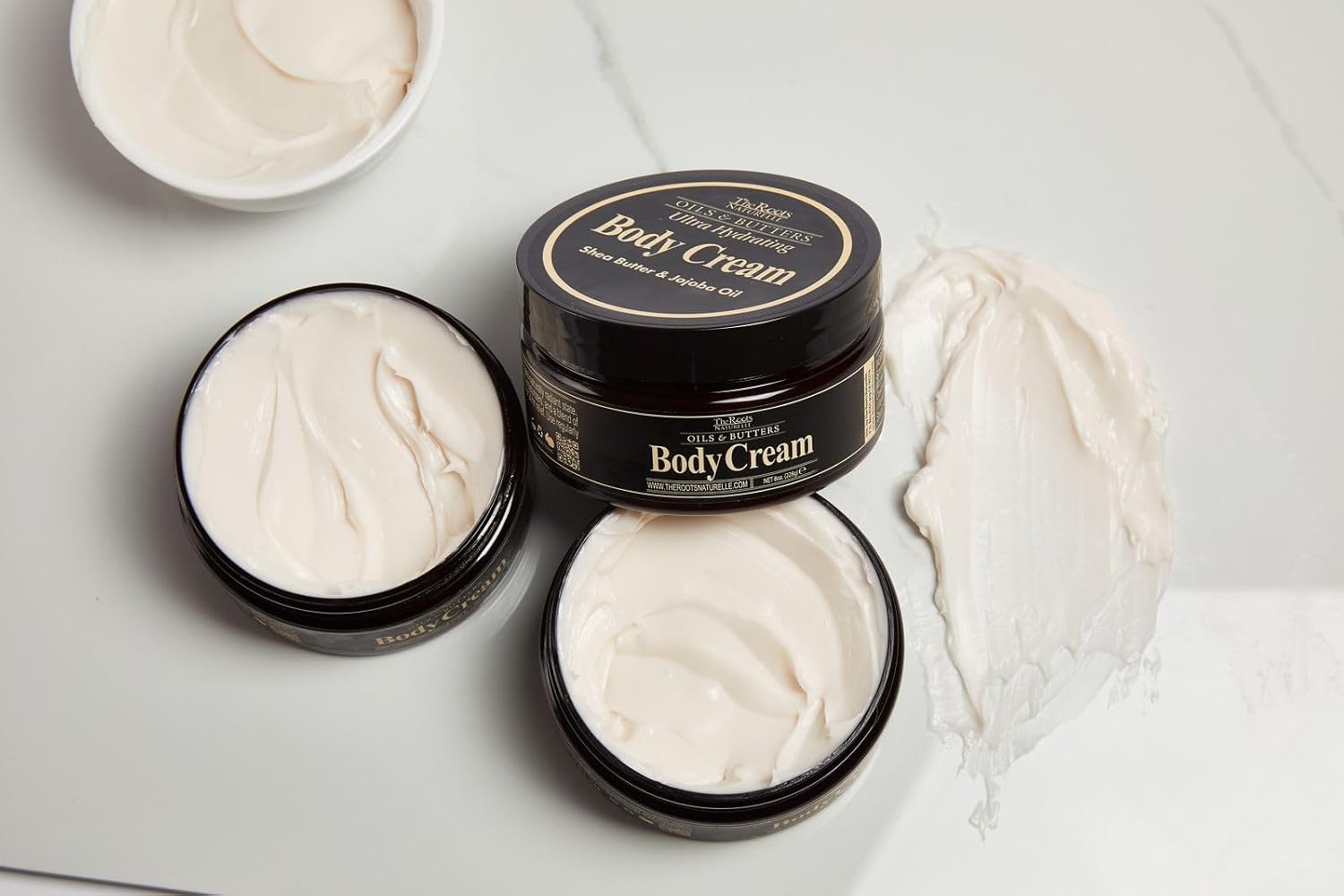 The Roots Naturelle Ultra Hydrating Body Cream with Shea Butter and Jojoba Oil, All Skin Types, 8 Ounce Cream - Image 7