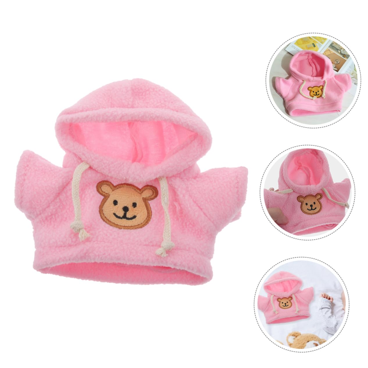 SUPVOX Mini Doll Reborn Baby Doll Clothes Stuffed Bear Costumes Material Reusable T-Shirt Soft Comfortable