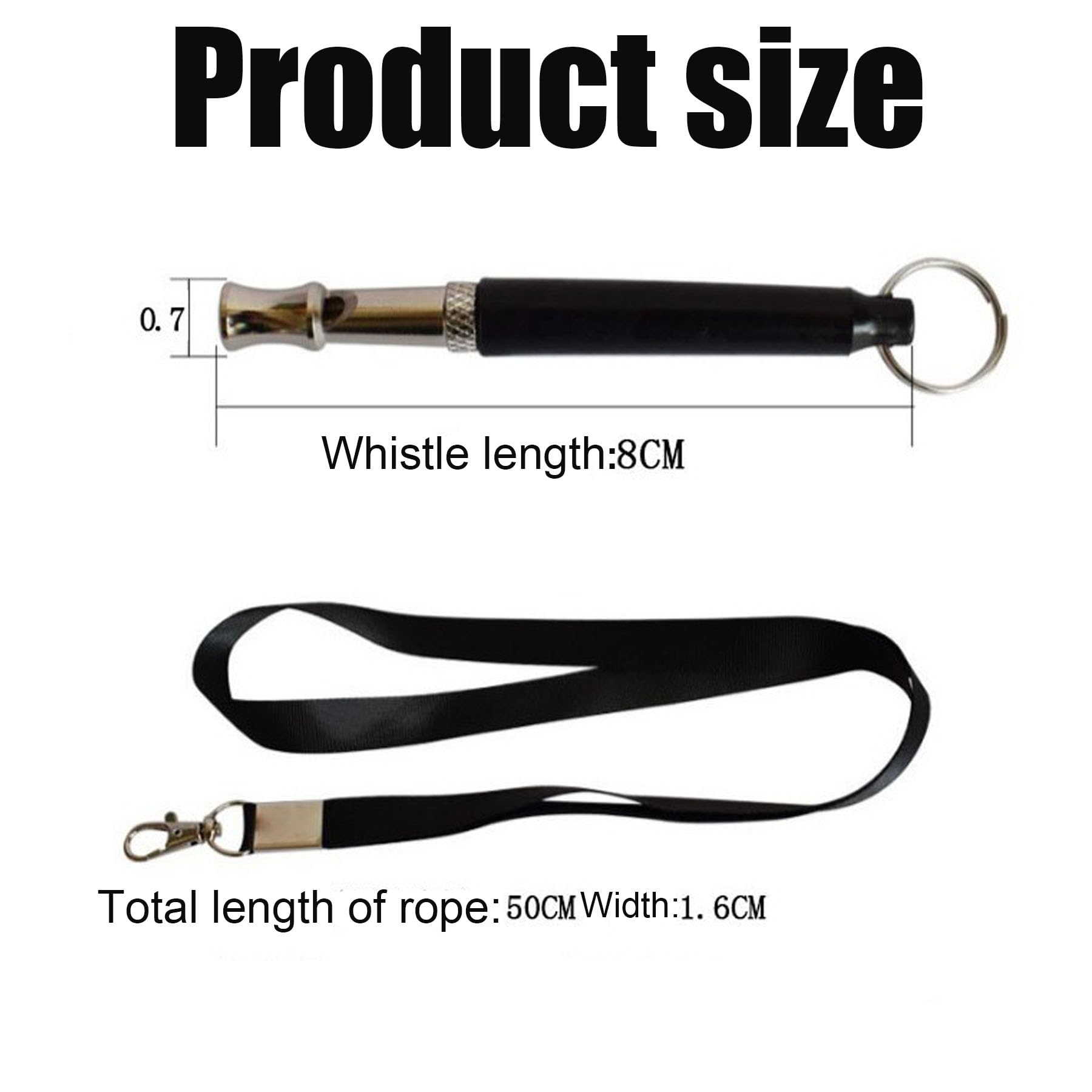 BAIYSFFG 2 Pack Dog Whistle, Dog Whistles for Recall Ultrasonic Stop Barking Silent, Adjustable Dog Training Whistle, with Lanyard - Image 2