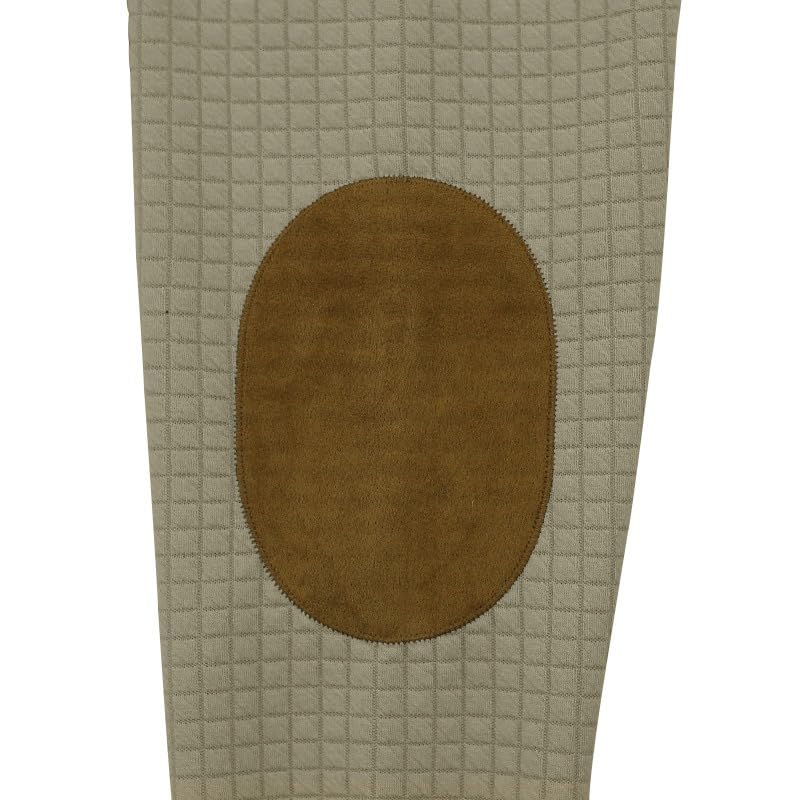 HARGLESMAN Mens Fashion Squares Color Block Hooded Sweatshirt with Elbow Patch 5