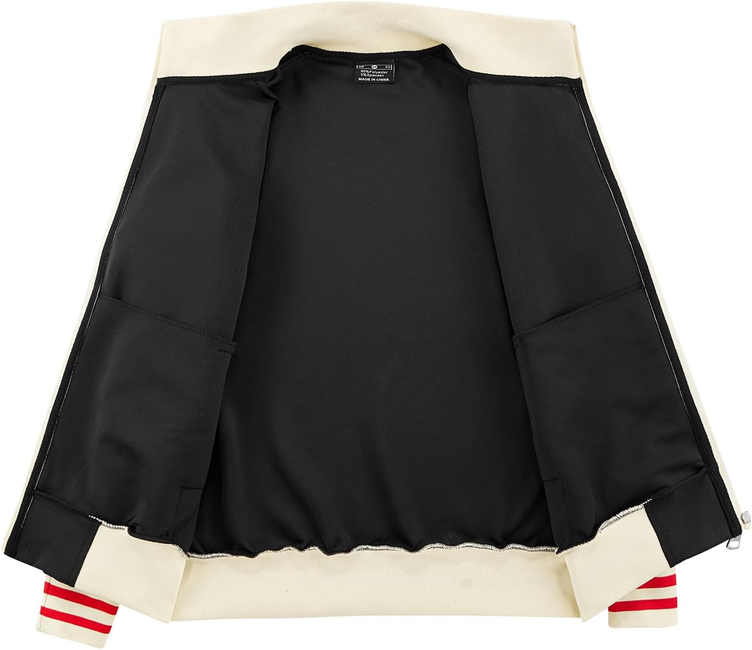 Men's Track Jackets Lightweight Long Sleeve Full Zip Streetwear Tops - Image 4