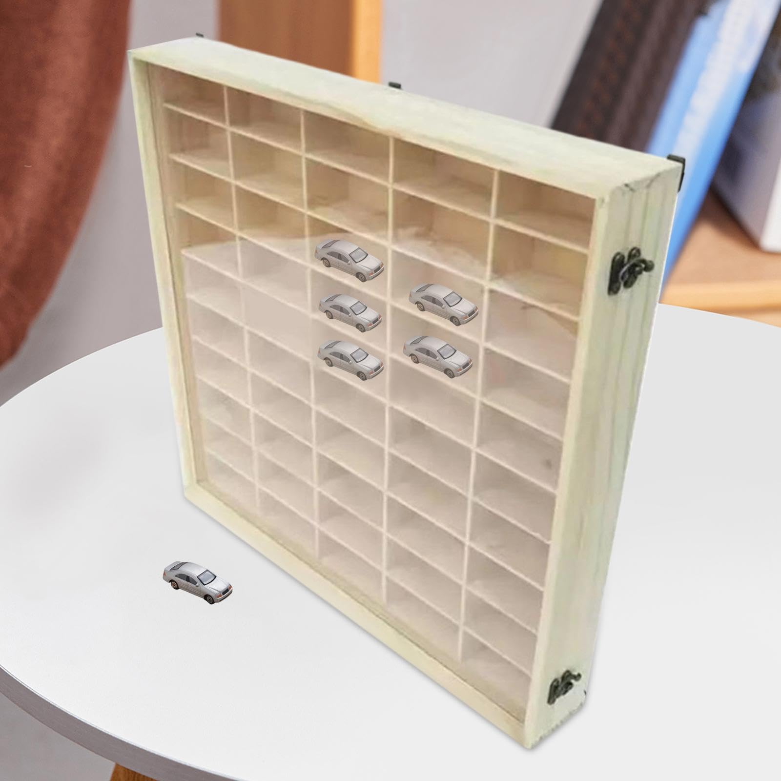 Generic Robusta Vetrina Espositiva per Esporre Modellini di Auto, Decorazioni per La Casa, Giocattoli Pressofusi, Action Figure E Personaggi Giocattolo.