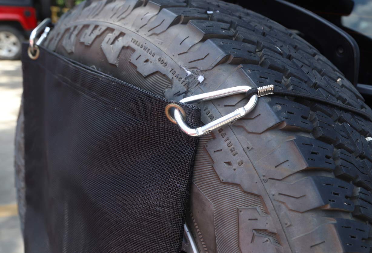 Bestmotoring Jeep OffRoad Spare Tire Trash Bag Black for Jeep Wrangler