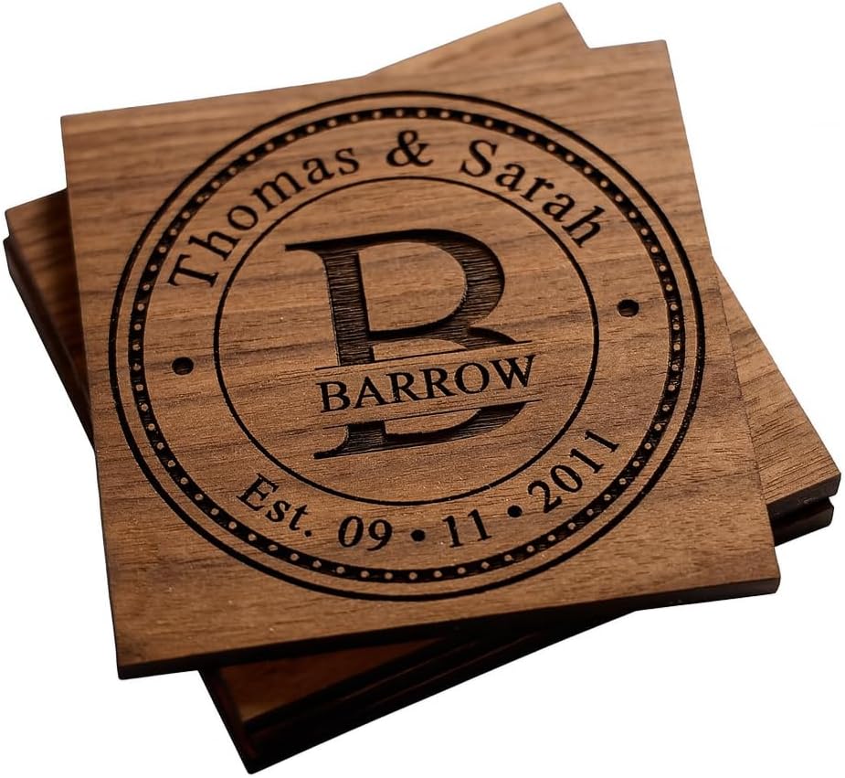 Miniatura 5 de Copas de vino personalizadas sin tallo (21 onzas), regalos de aniversario y boda grabados con láser con nombres y fecha, aptas para lavavajillas.