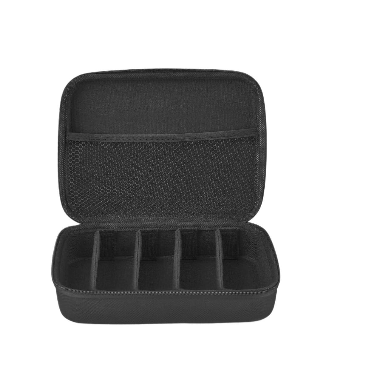 Uchwyt Na Okulary Biżuterii Etui Na Okulary Przeciwsłoneczne, Podróżne, Z Regulowanymi Przegródkami Organizer Na Okulary(Black,5 Slots)