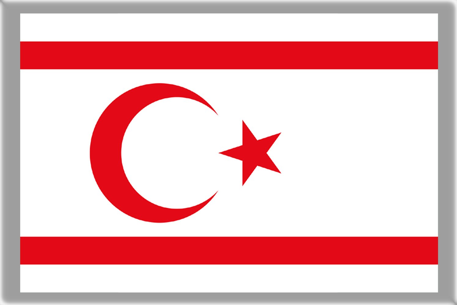 Northern Cyprus Flag REFRIDGERATOR Magnet