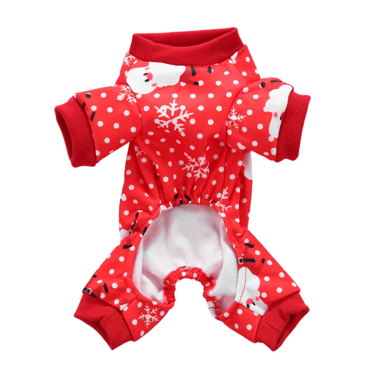 HMJGDHX 2 Pezzi Vestiti Natalizi per Cani Completi per Animali Domestici Caldo Modello Babbo Natale Abito Natalizio per Cucciolo XL Maglione Natalizio
