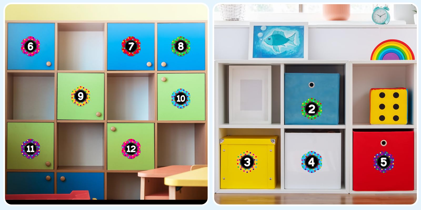Snapklik.com : Line Up Spots For Classroom Floor - 36pcs Floor Number ...