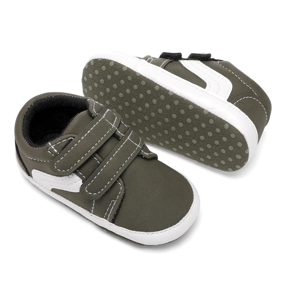 Clowora Unsex - Scarpe in tela per neonati, suola morbida, antiscivolo, casual, per neonati, 3-18 mesi