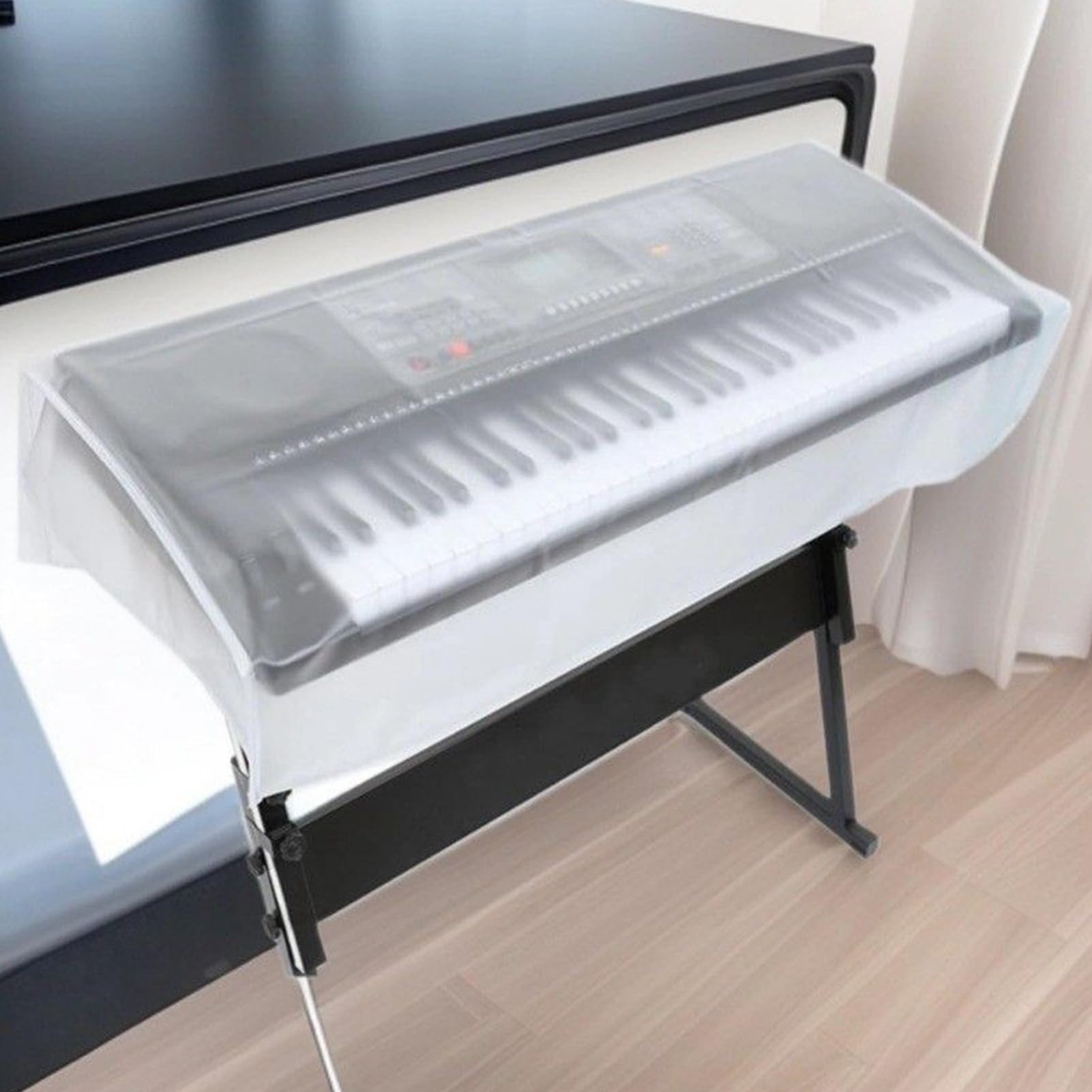 Copritastiera Per Pianoforte Proteggi Tastiera Antipolvere Impermeabile | Copertura Trasparente per Tastiera Elettronica Proteggi Pianoforte Antipolvere Esercitazioni Mus
