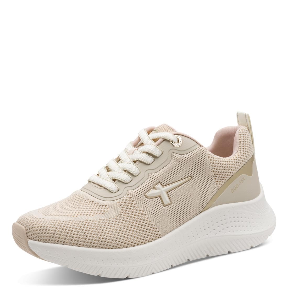 Tamaris Women's Comfort Damen Sneaker Low Duo-tex 8-83728-45, Beige, 3.5 UK