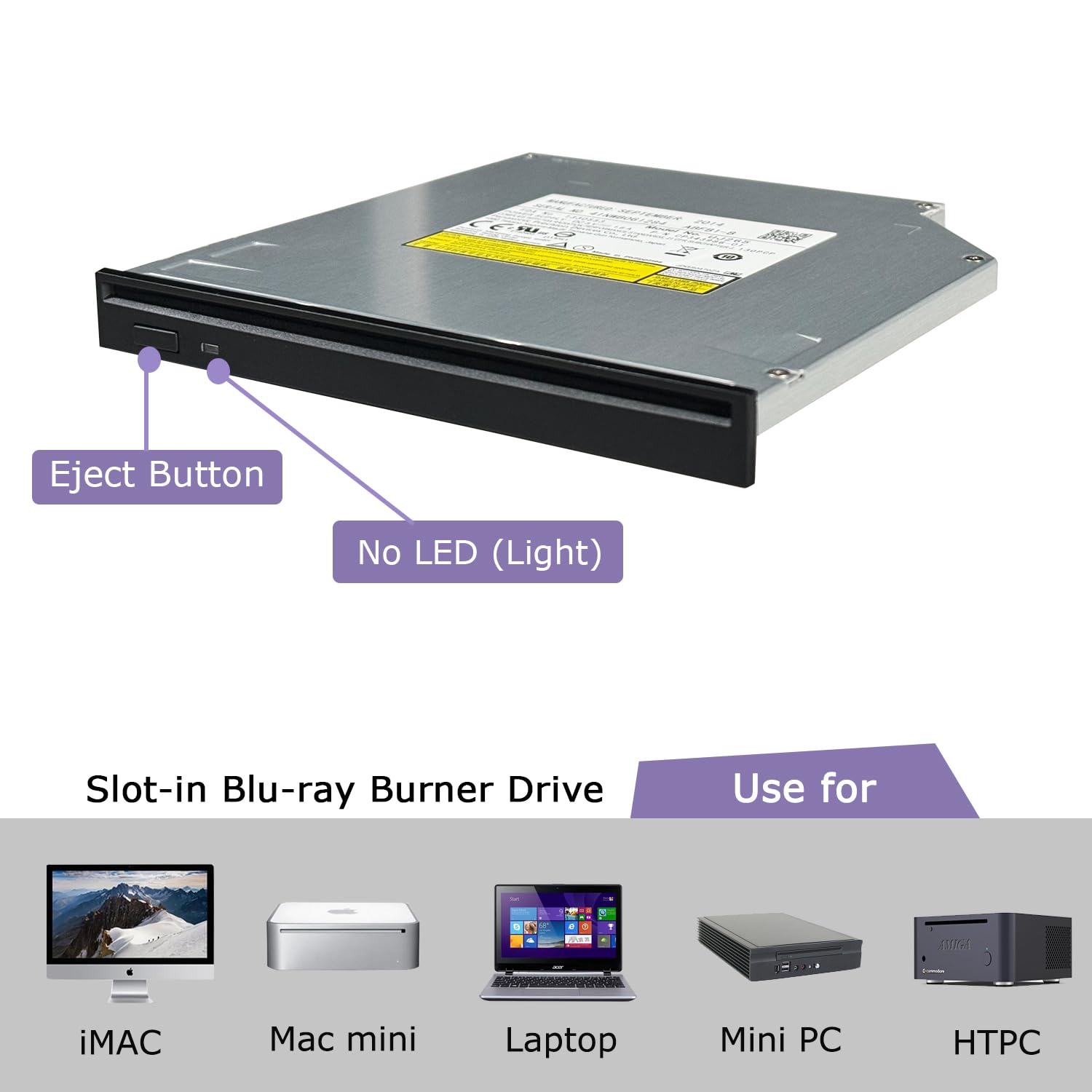 Amazon.com: UJ-265 UJ265A Internal12.7mm SATA Internal Slot Load