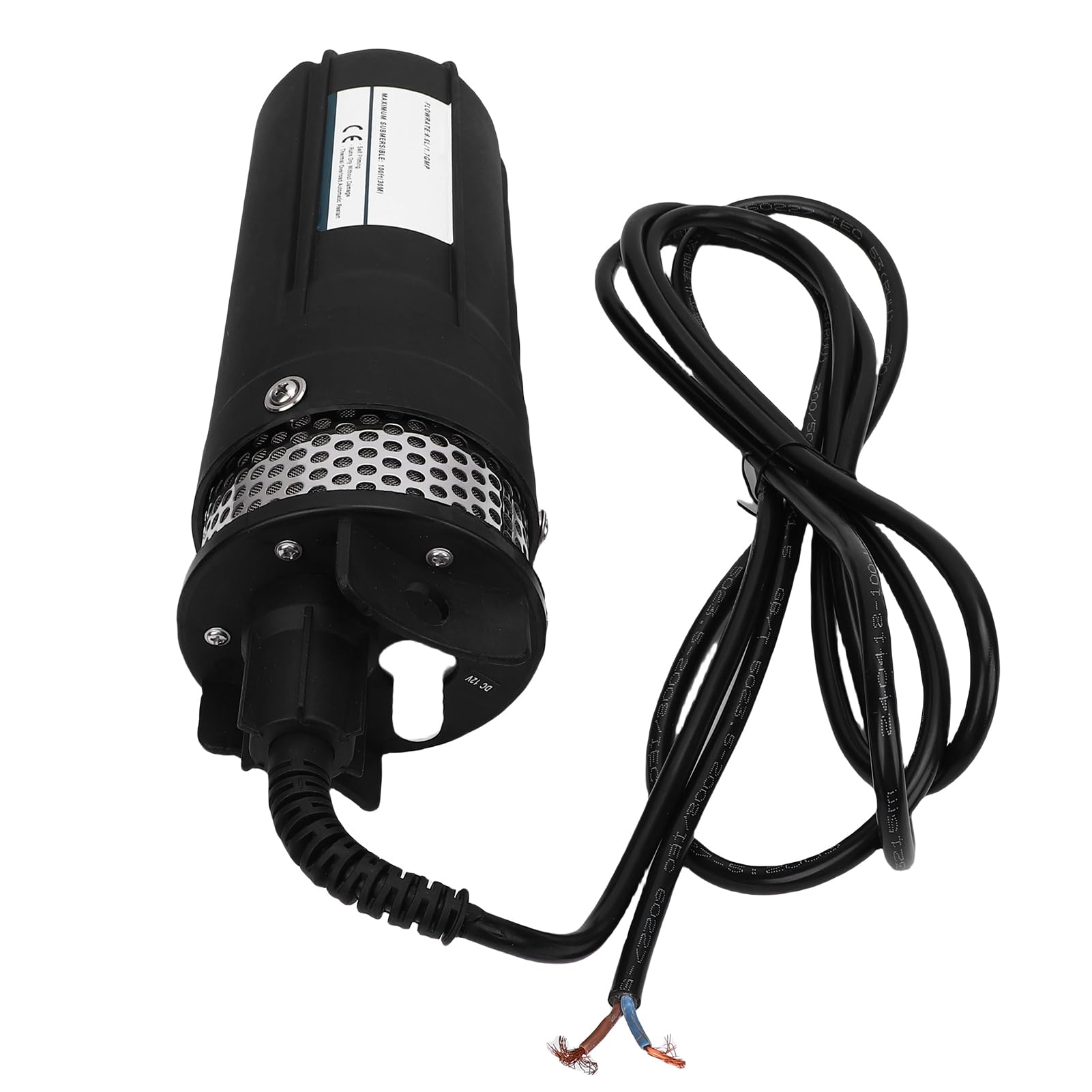Solar-Tauchpumpe, 96 W, 1,7 GPM, Tiefbrunnenpumpe, Edelstahlpumpe mit 230 Fuß Hub, 100 Fuß Tiefe, Ideal für Bewässerung, Industrie, Bewässerung, Gewächshaus, Teichbelüftung (DC24V)