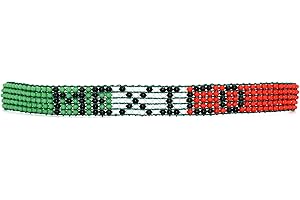 Mexican Flag Beaded Bracelet: a Vibrant Tribute to Mexican Heritage