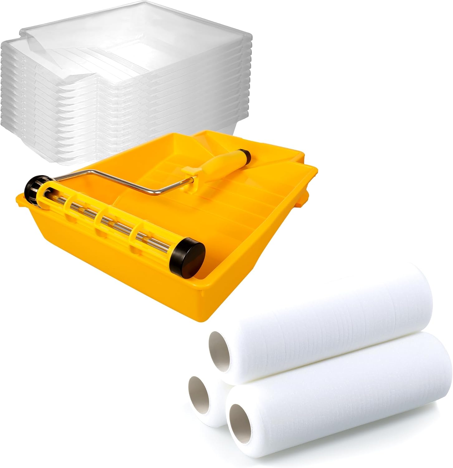 VOOMEY 9 Inch Paint Tray, Paint Roller Frame with Foam Paint Rolle 9 Inch