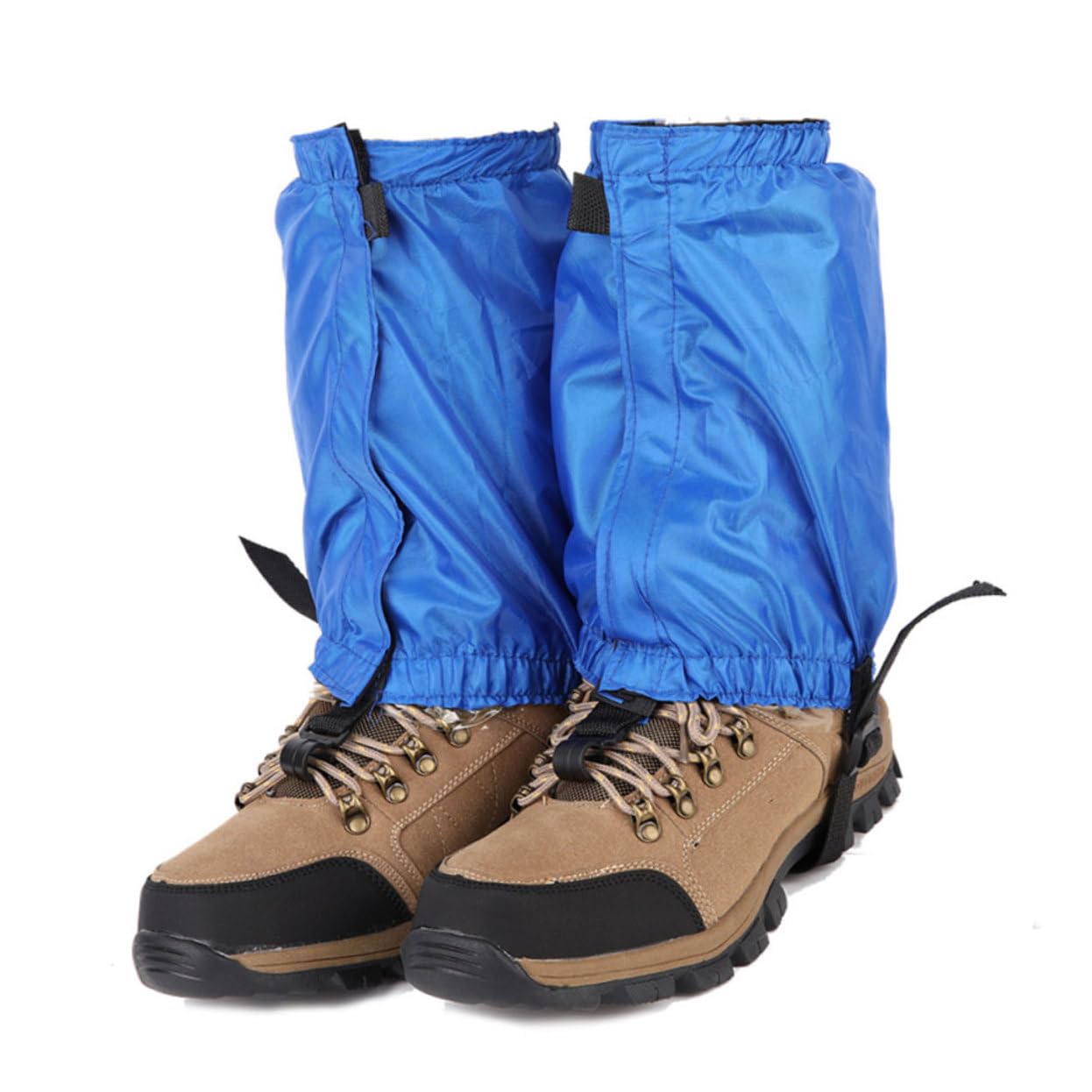 Toddmomy Manto nevoso alpinistico ghetta da Trekking Elastico più Caldo Ghette Impermeabili per l'escursionismo Stivale Gamba Ghette da Trekking da Uomo ghetta per Le Gambe Nylon Blu