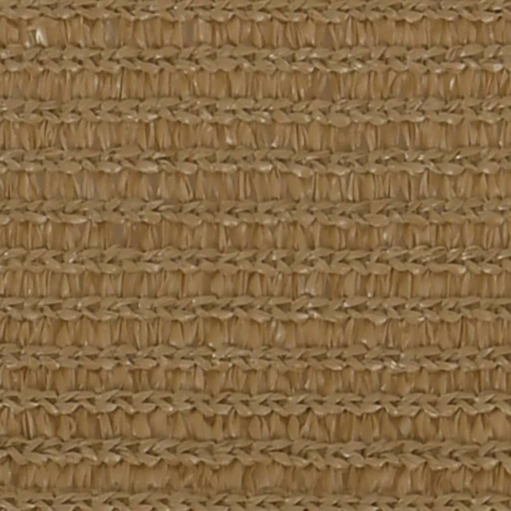 Tenda parasole, triangolare, protezione solare, resistente alla muffa e ai raggi UV, permeabile al vento e all'acqua, per esterni, con corde e kit di fissaggio, 160 g/m², tortora, 3,5 x 3,5 x