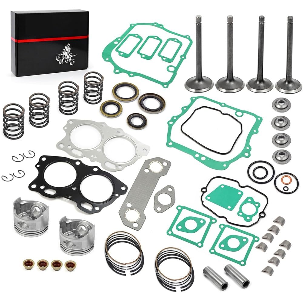 Pistone Anello Guarnizione di Tenuta di Aspirazione Scarico Molla Fermi Valvola Pinza Custodi Misura Per Fuji Robin 295cc EH29C Golf Cart MIC 91-02 Kit di modifica cilindro moto