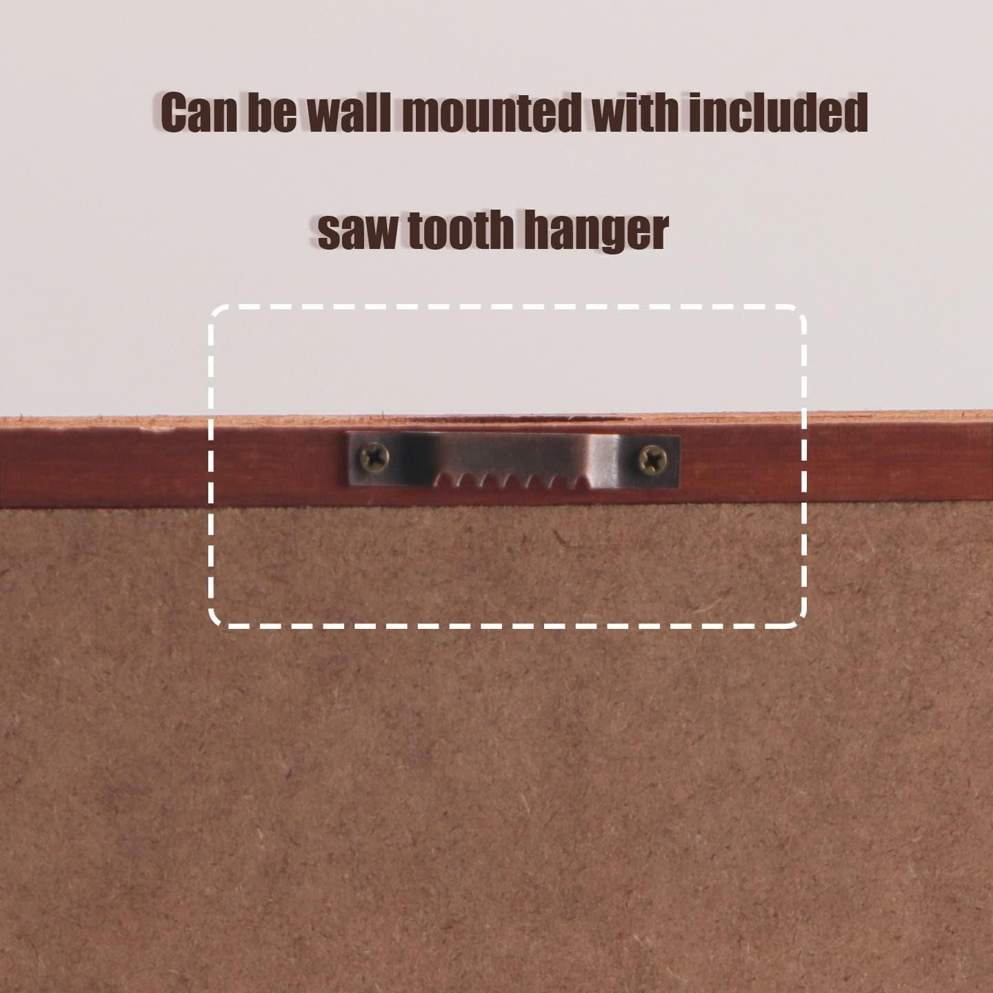 Condition photo showing New/Like New for photo frame shadow box 11x12 inch - led memory box photo display with pvc front cover, elegant wine red cork for picture frame & wine cork keepsake wine red back door opening