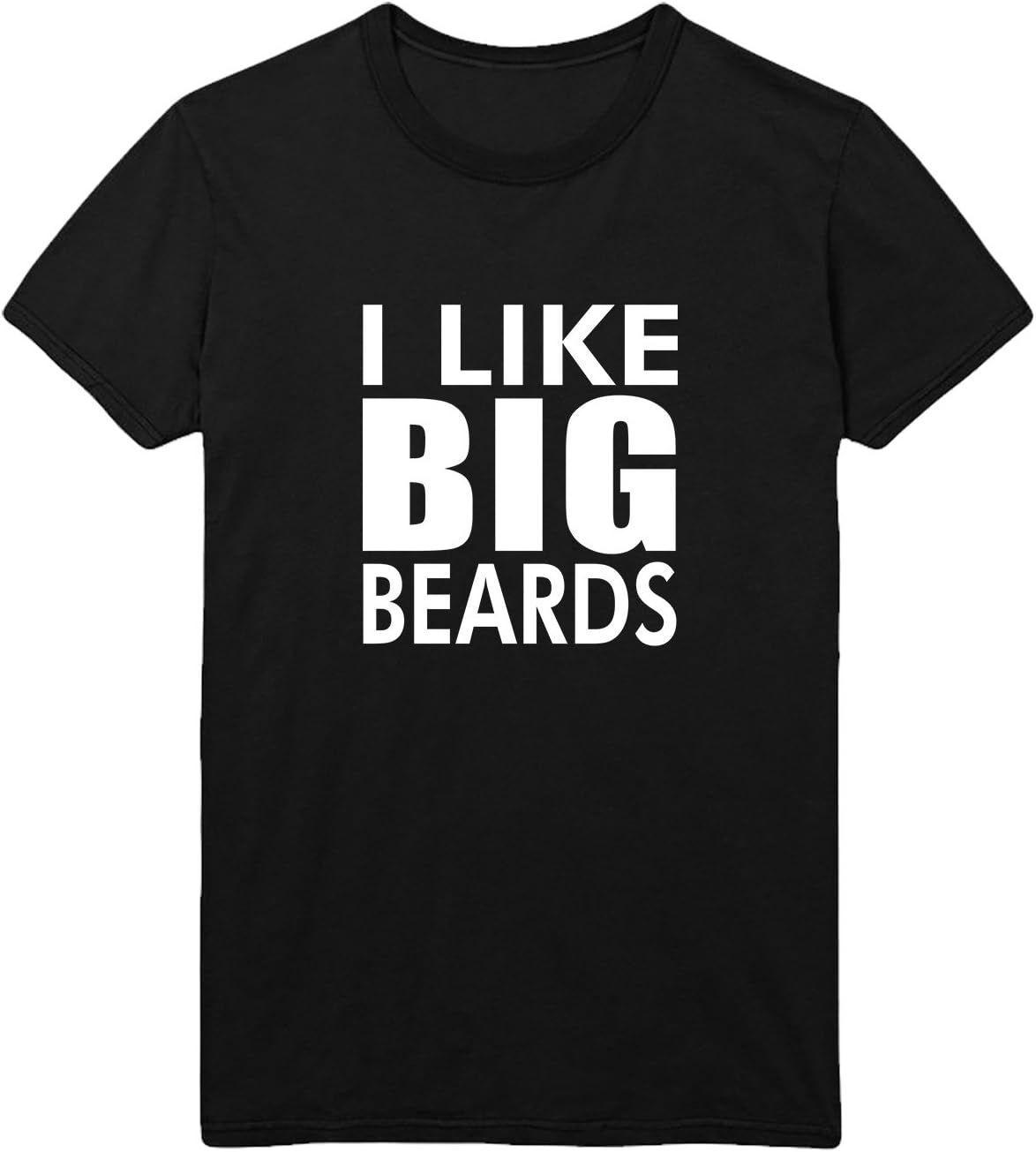 MYMERCHANDISE I Like Big Beards and I Cannot Lie Men Men's T-Shirt 100% Cotton Black Shirt Mens