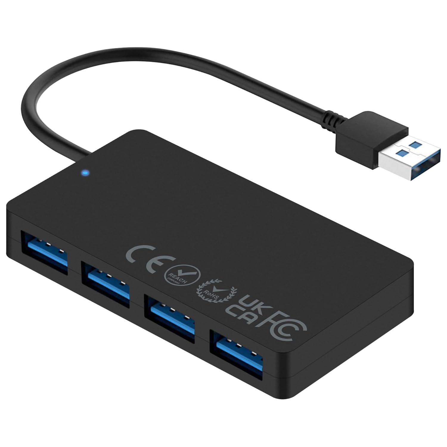 iSOUL USB Hub 3.0 4-Port Ultra-Slim USB A Hub 0.6ft Multiport Extended Data Cable, USB Splitter for PC, MacBook, PS4, PS5, Xbox, Playstation, Mac, Laptop, iMac [USB Adapter, USB... - Image 4