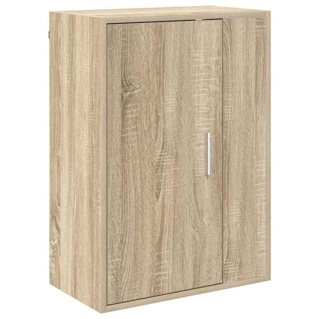 4-teiliges TV-Schrank Set Sonoma-Eiche Holzwerkstoff, Hängend, Modernes Media Center, Wohnzimmer Entertainment Konsole, Robuste Konstruktion