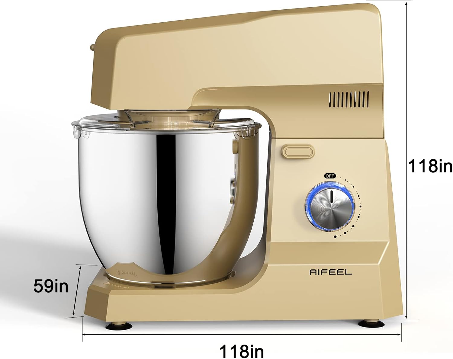 Rеvіеw Prоduсt Stand Mixer, 9 Qt. 800W Electric Kitchen Mixer with Dishwasher-Safe Dough Hooks, Flat Beaters, Balloon whisk & Safety cover Attachments for Most Home Cooks