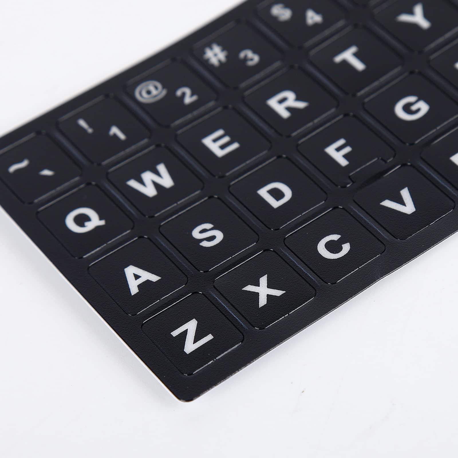Hileyu English keyboard Replacement stickers Keyboard Stickers UK Non Transparent Black Stickers with White Letters Computer Keyboard Laptop Desktop Notebook Stickers English