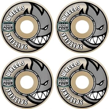 Spitfire Wheels Formula Four Radial Full Natural Skateboard Wheels - 54mm 97a Set of 4