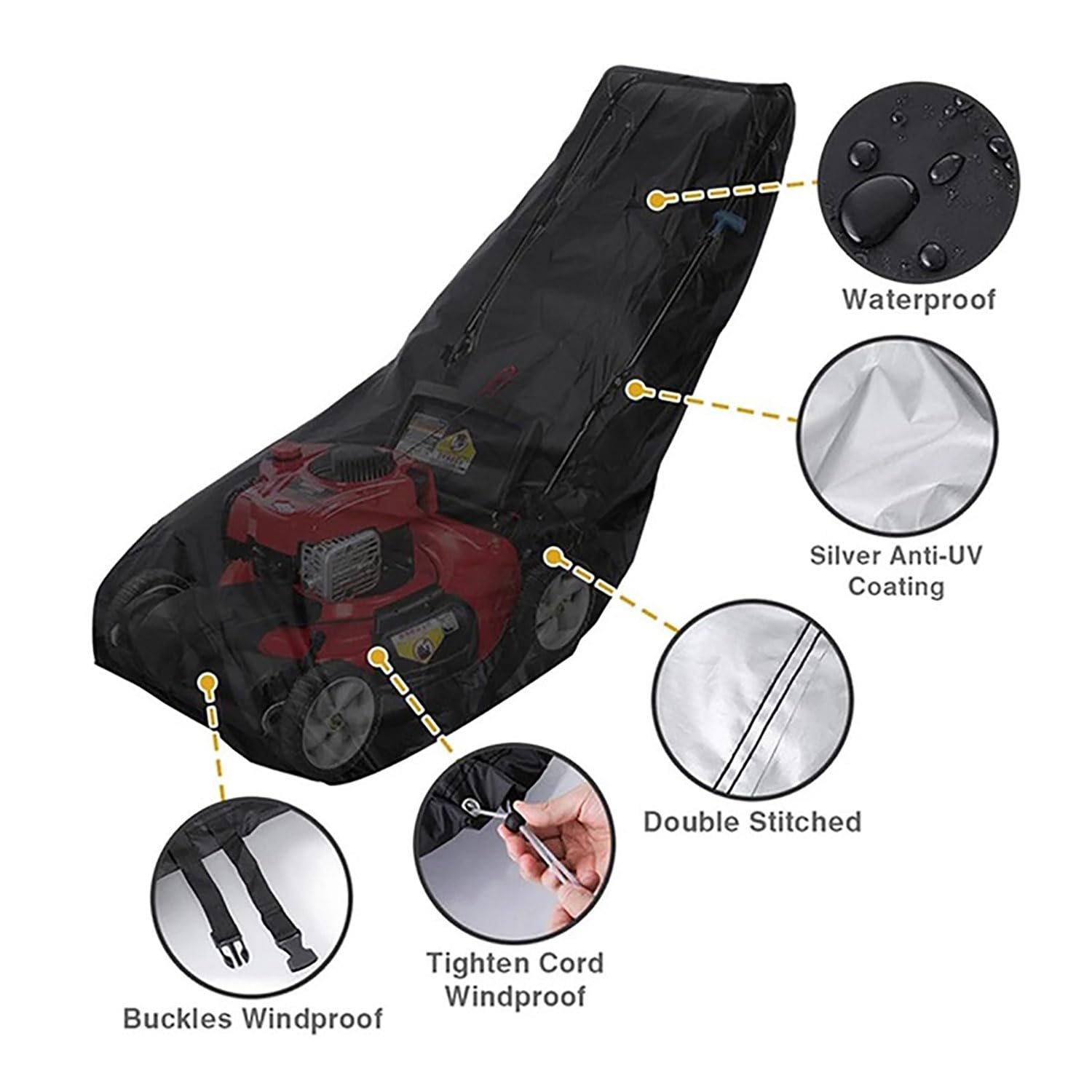 Funda Cortacesped para Greenworks G40LM41 Rotary 2015-2020