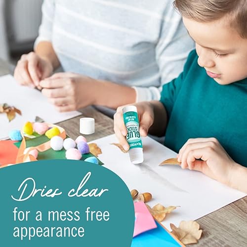 Miniatura 6 de Barras de pegamento a granel para aulas, barras de pegamento blanco para niños, 24 unidades, 1.3 onzas, lavables para todo propósito, para niños,