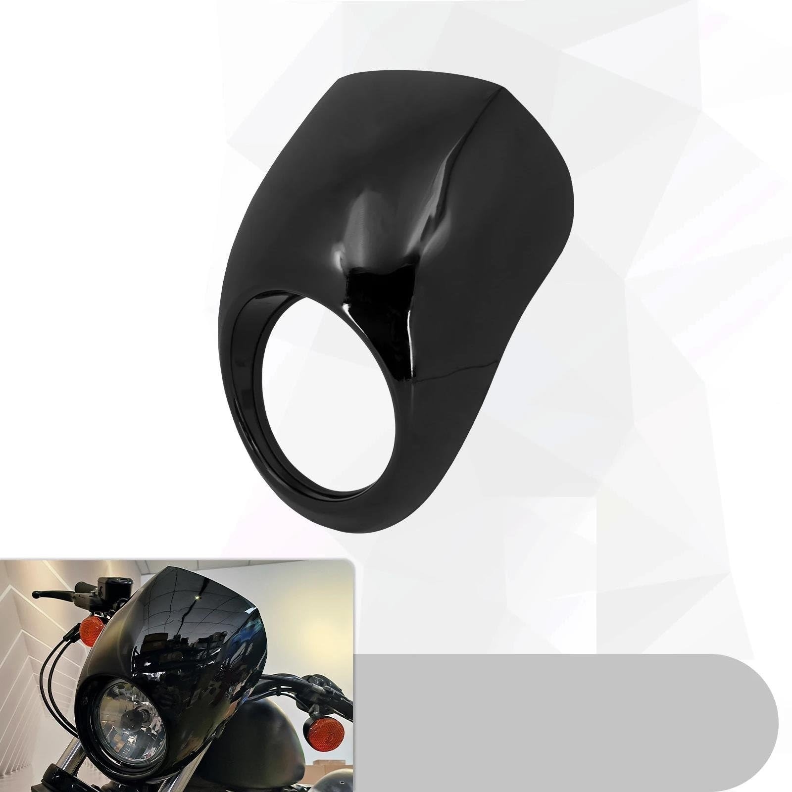 BEUTEE Windschutzscheibenverkleidung Für Motorrad - Chrom Aluminium 35-50mm