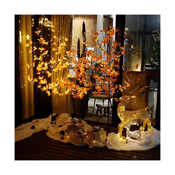 CCLIFE LED Ahorn Baum 150 180 cm innen Außen Weihnachten Christbaum Lichterbaum warmweiss Kaltweiß Weihnachtsbeleuchtung – Bild 3