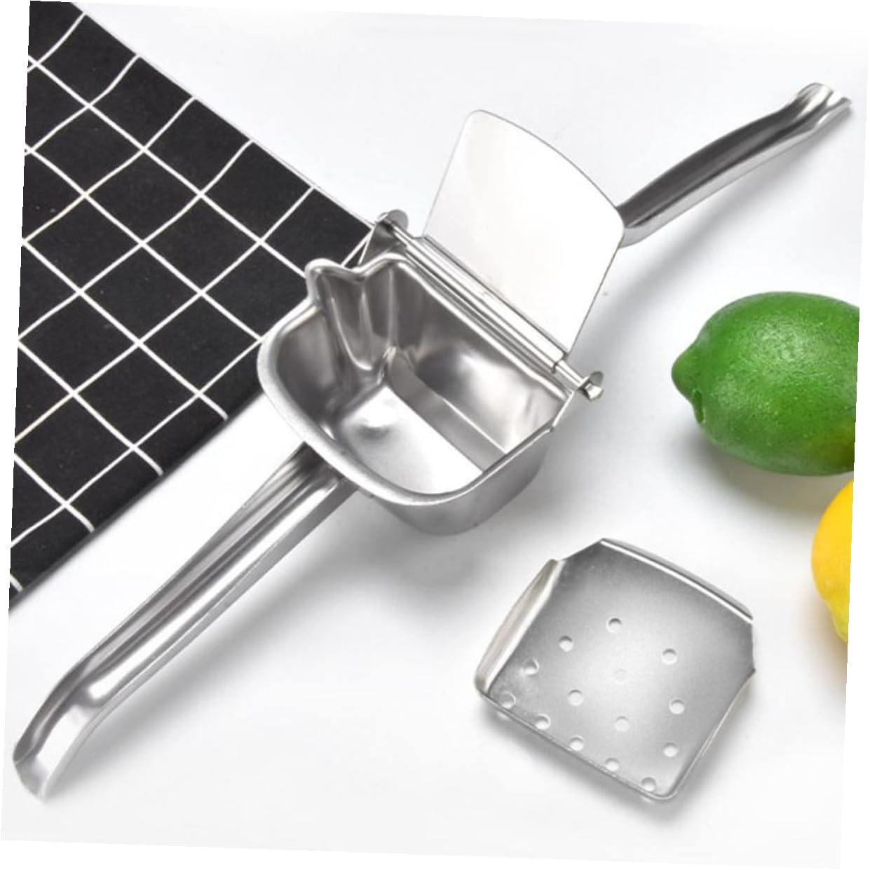 Exprimidor Manual de Acero Inoxidable Palanca Ergonómica para Exprimir Frutas y Naranjas en Supermercados y Panaderías