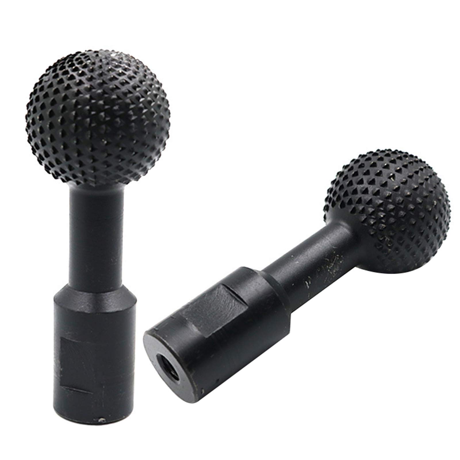 GMKD Spherical Rotary Burr, Carbon Steel Wood Carving Rasp File, Woodwork Grinding for Angle Grinder,2 pcs
