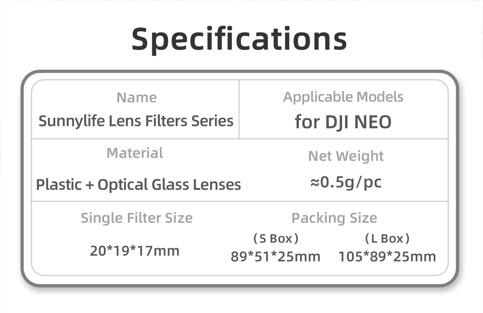 Filtro per DJI Neo Filtro per obiettivo ND UV CPL Filtro Protezione dell'obiettivo Accessori per DJI Neo (3pcs(CPL+ND8+ND16))