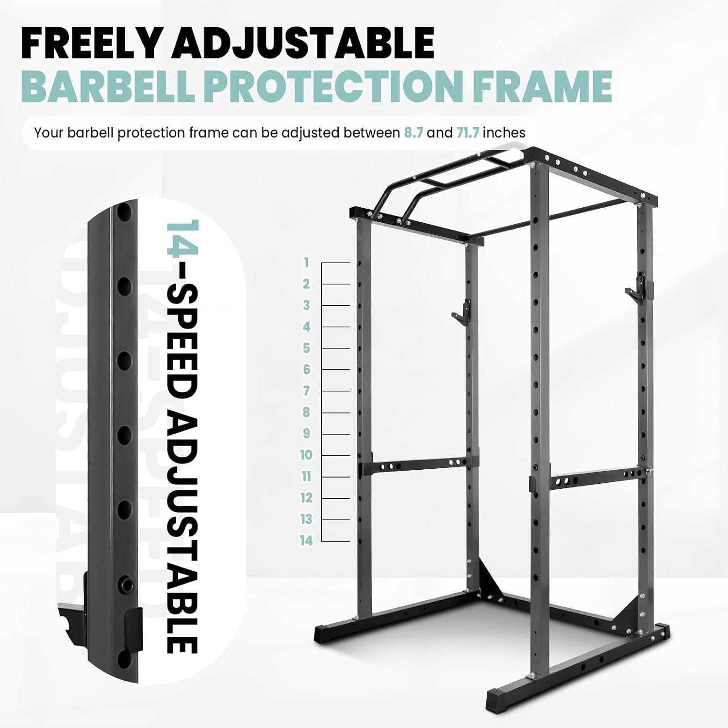 Generic Generic Power Cage – 1200lbs Capacity with Angled Pull-Up Bar - Image 5
