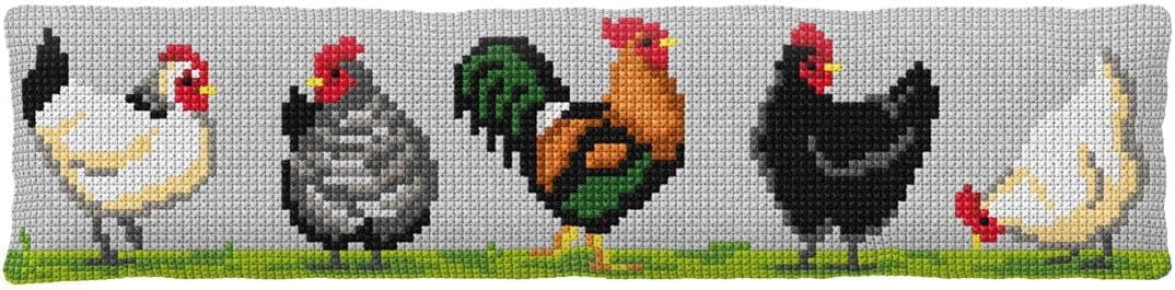 Wizardi Cushion Stamped Cross Stitch kit Owl 99015 Orchidea