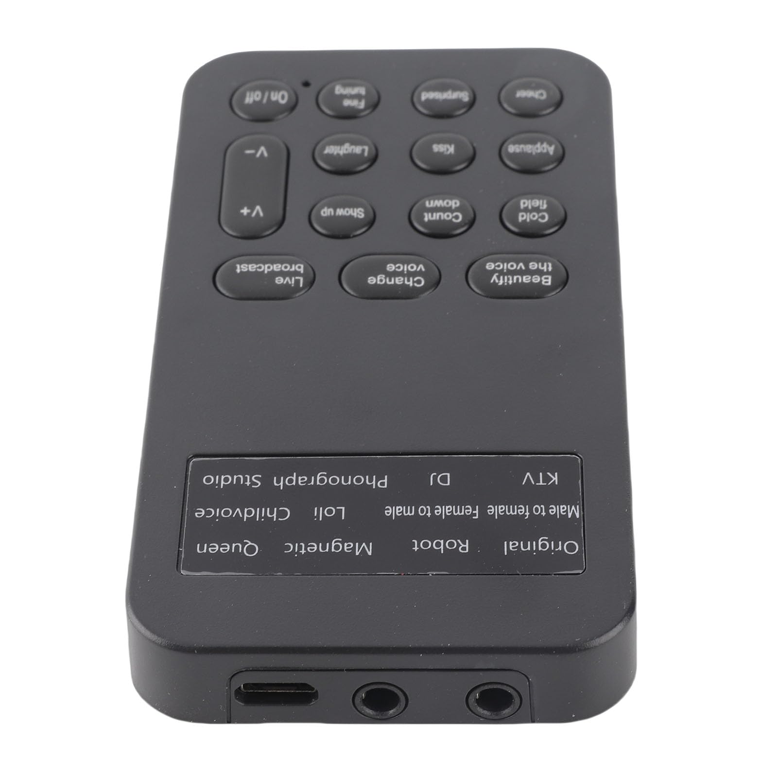 USB Voice Changer, 12 Stimmenmodi für Männer Frauen Babys, Soundkarte mit USB Anschluss für Streaming Gaming Podcasts Kompatibel mit PC einfach bedienbar