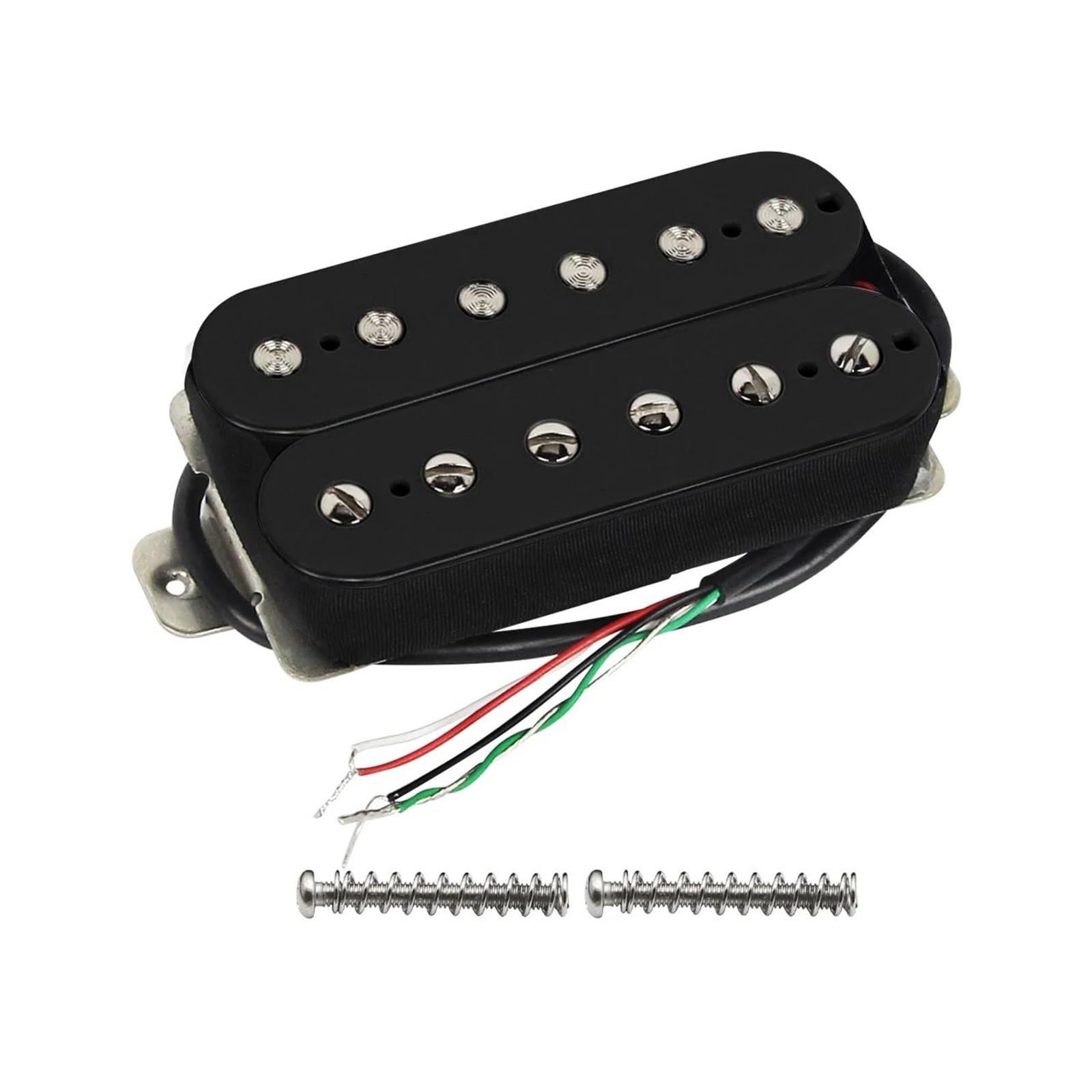 3 Teiliges Retro Alnico 5 Gitarren Dual Track Single/Humcoil Elektro Tonabnehmer Set SSH(Black)